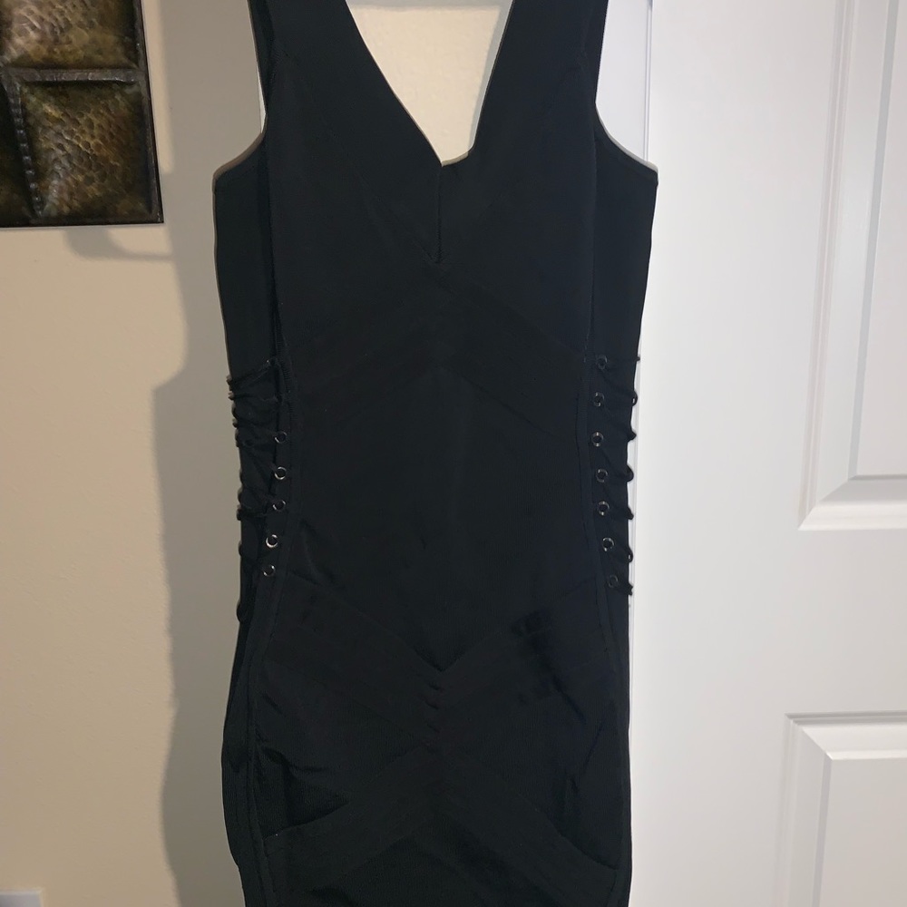 Bebe black tight dress